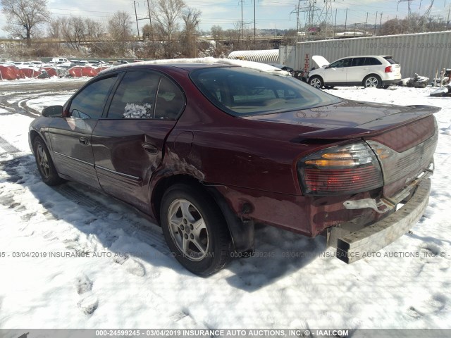 1G2HX54K8Y4190629 - 2000 PONTIAC BONNEVILLE SE MAROON photo 3