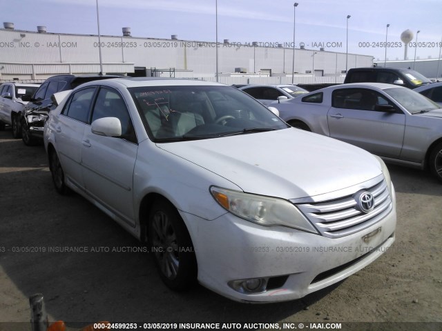 4T1BK3DB5BU407447 - 2011 TOYOTA AVALON LIMITED WHITE photo 1