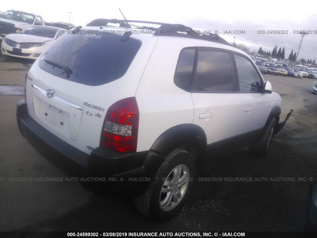 KM8JN72D96U319537 - 2006 HYUNDAI TUCSON GLS/LIMITED 白色 照片 4