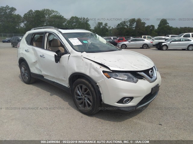 5N1AT2MT6GC732701 - 2016 NISSAN ROGUE S/SL/SV WHITE photo 1