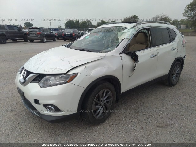 5N1AT2MT6GC732701 - 2016 NISSAN ROGUE S/SL/SV WHITE photo 6