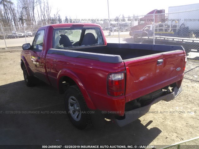 1FTYR10U72PB17716 - 2002 FORD RANGER RED photo 3