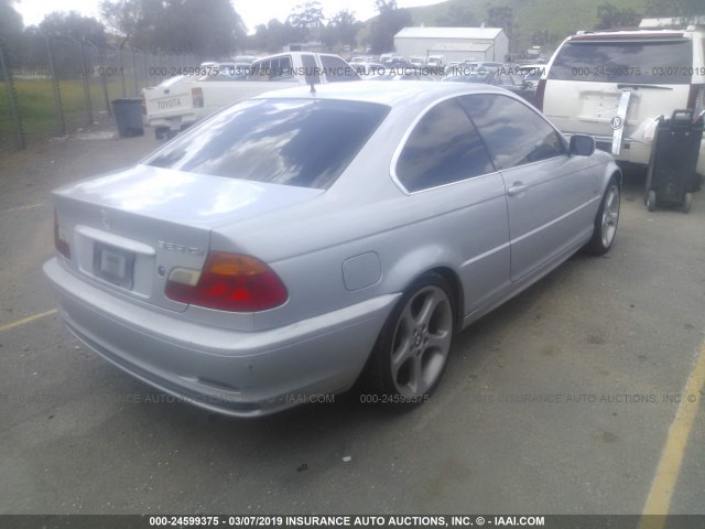 WBABM3347YJN84381 - 2000 BMW 323 CI SILVER photo 4