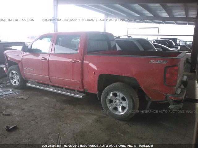 3GCUKREC7HG503745 - 2017 CHEVROLET SILVERADO K1500 LT RED photo 3