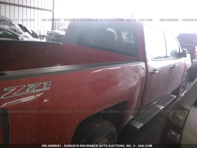 3GCUKREC7HG503745 - 2017 CHEVROLET SILVERADO K1500 LT RED photo 4