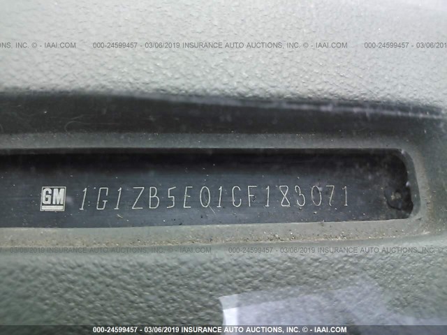 1G1ZB5E01CF183071 - 2012 CHEVROLET MALIBU LS 黑色 照片 9