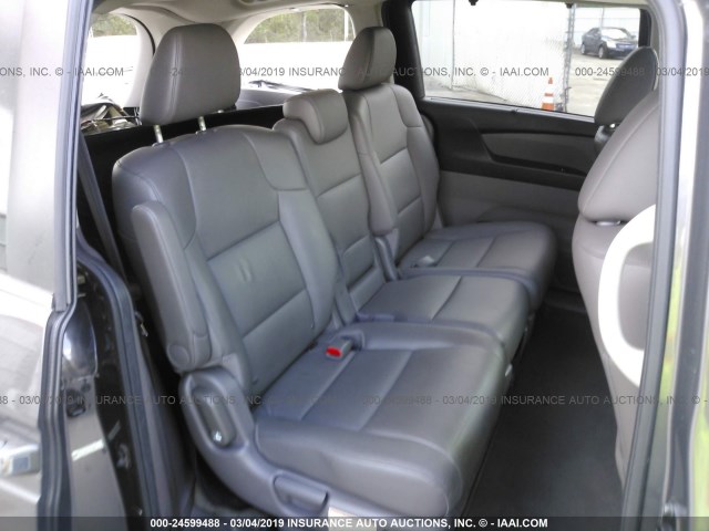 5FNRL5H67FB070996 - 2015 HONDA ODYSSEY EXL GRAY photo 8