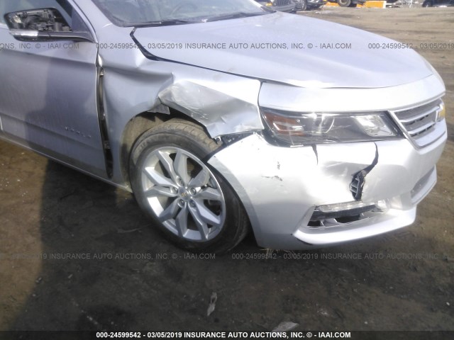 2G1105SA6J9165719 - 2018 CHEVROLET IMPALA SILVER photo 6