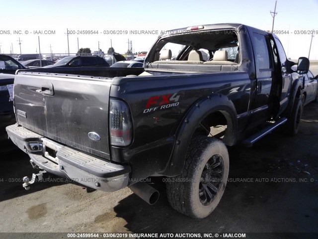 1FTWW31P76EA52579 - 2006 FORD F350 SRW SUPER DUTY BLUE photo 4