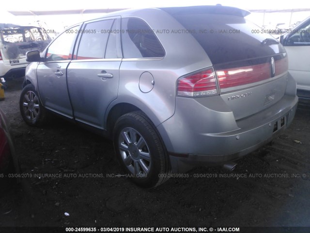 2LMDU88CX7BJ25275 - 2007 LINCOLN MKX SILVER photo 3