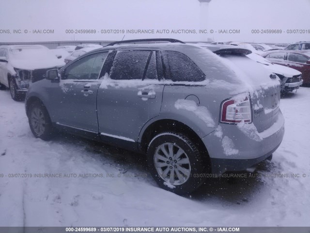 2FMDK38C07BB70441 - 2007 FORD EDGE SEL SILVER photo 3