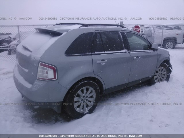 2FMDK38C07BB70441 - 2007 FORD EDGE SEL SILVER photo 4