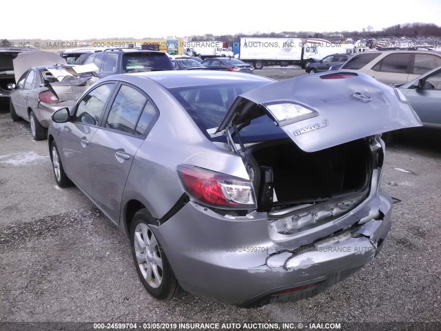 JM1BL1VF9B1427340 - 2011 MAZDA 3 I SILVER photo 3