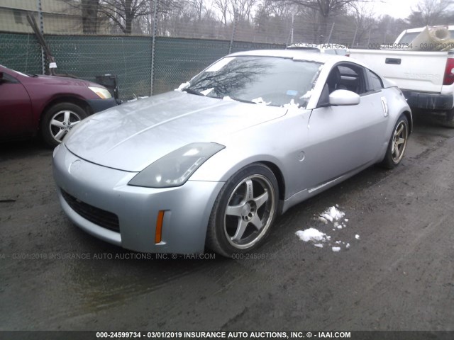 JN1AZ34D23T101345 - 2003 NISSAN 350Z COUPE SILVER photo 2