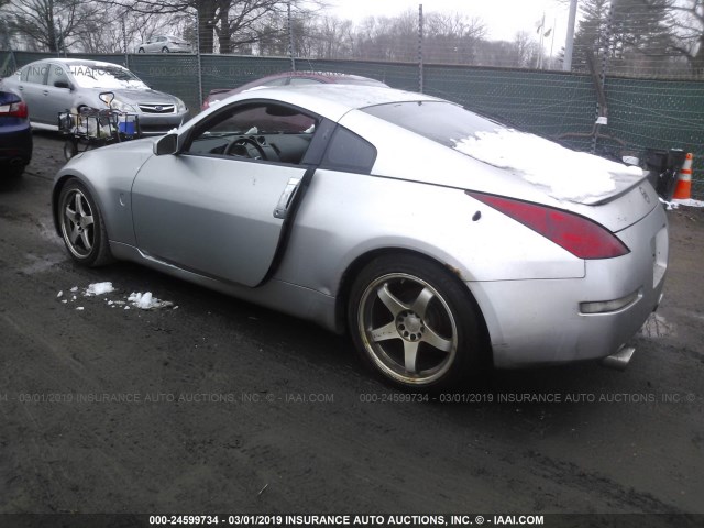 JN1AZ34D23T101345 - 2003 NISSAN 350Z COUPE SILVER photo 3