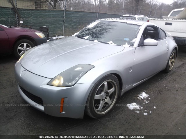 JN1AZ34D23T101345 - 2003 NISSAN 350Z COUPE SILVER photo 6