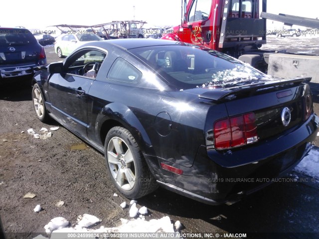 1ZVHT82H265141317 - 2006 FORD MUSTANG GT BLACK photo 3