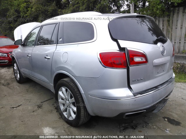 5GAKRCKD8EJ251710 - 2014 BUICK ENCLAVE SILVER photo 3