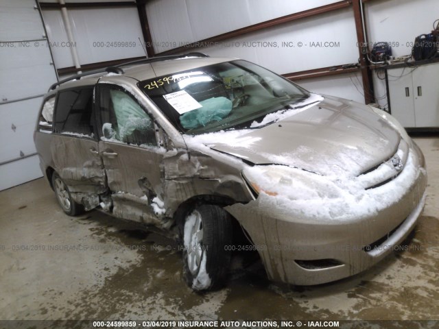 5TDZK23C67S033837 - 2007 TOYOTA SIENNA CE/LE GOLD photo 1