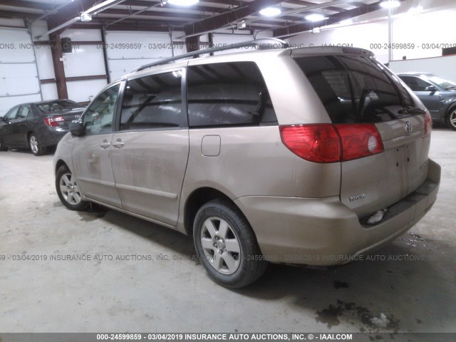 5TDZK23C67S033837 - 2007 TOYOTA SIENNA CE/LE GOLD photo 3