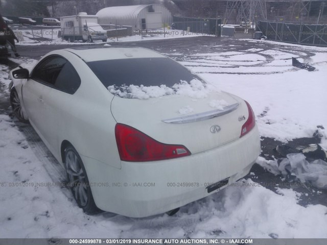 JNKCV64E98M113732 - 2008 INFINITI G37 JOURNEY/SPORT WHITE photo 3