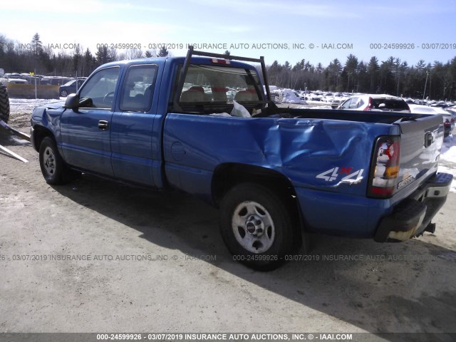 2GTEK19T741349217 - 2004 GMC NEW SIERRA K1500 BLUE photo 3