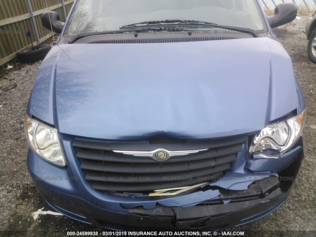 1A4GJ45R47B162572 - 2007 CHRYSLER TOWN & COUNTRY LX BLUE photo 10