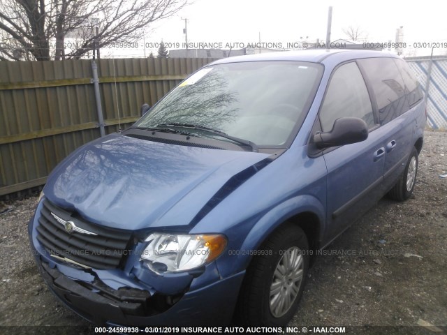 1A4GJ45R47B162572 - 2007 CHRYSLER TOWN & COUNTRY LX BLUE photo 2