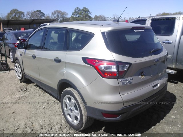 1FMCU0F71JUB27089 - 2018 FORD ESCAPE S GOLD photo 3