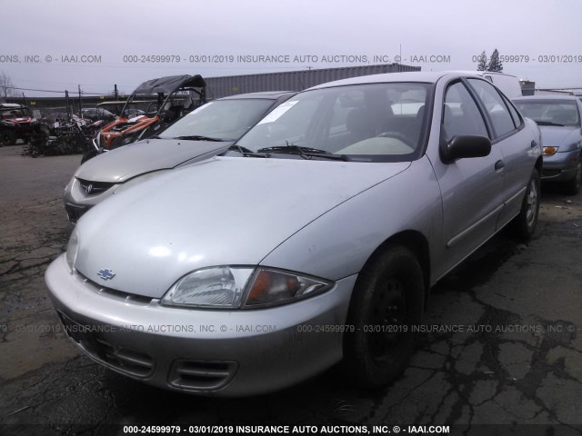 1G1JF524127173271 - 2002 CHEVROLET CAVALIER LS SILVER photo 2