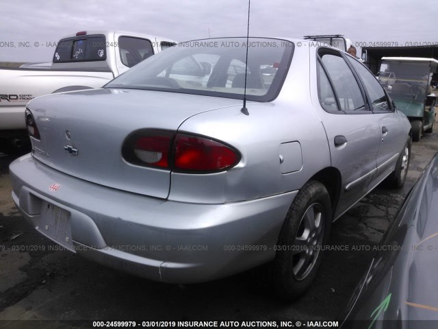 1G1JF524127173271 - 2002 CHEVROLET CAVALIER LS SILVER photo 4