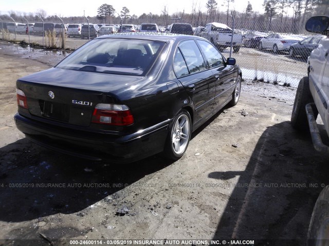 WBADN63412GM74745 - 2002 BMW 540 I AUTOMATIC BLACK photo 4