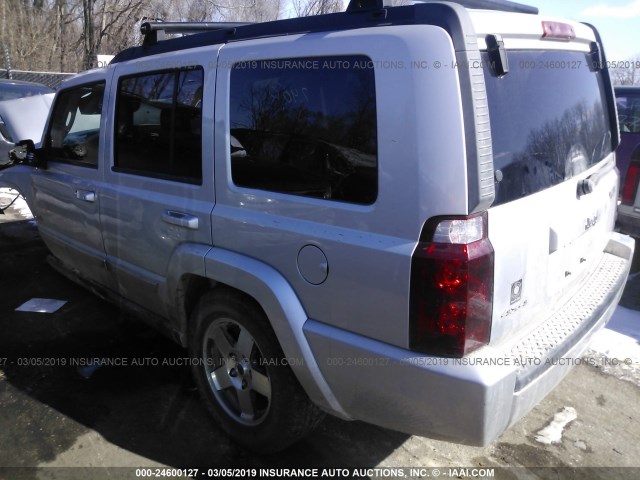 1J8HG48K76C332335 - 2006 JEEP COMMANDER SILVER photo 3