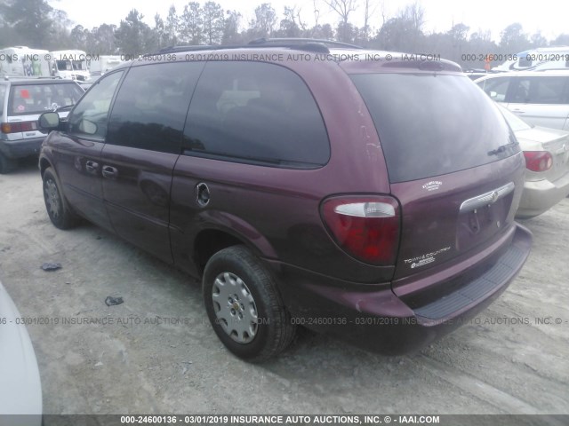 2C4GP44382R506979 - 2002 CHRYSLER TOWN & COUNTRY LX BURGUNDY photo 3