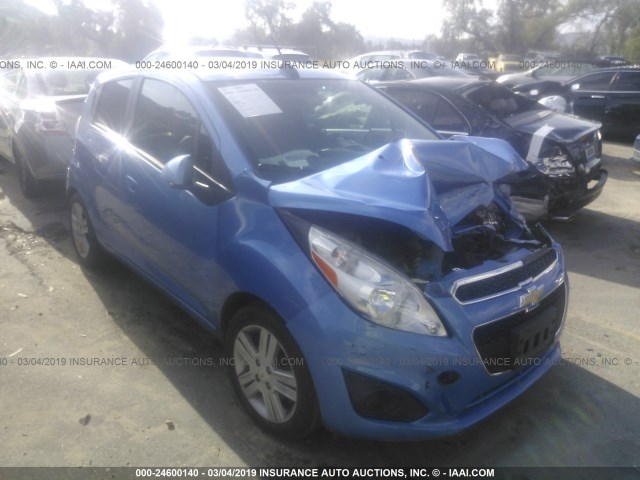 KL8CD6S99FC763392 - 2015 CHEVROLET SPARK 1LT BLUE photo 1