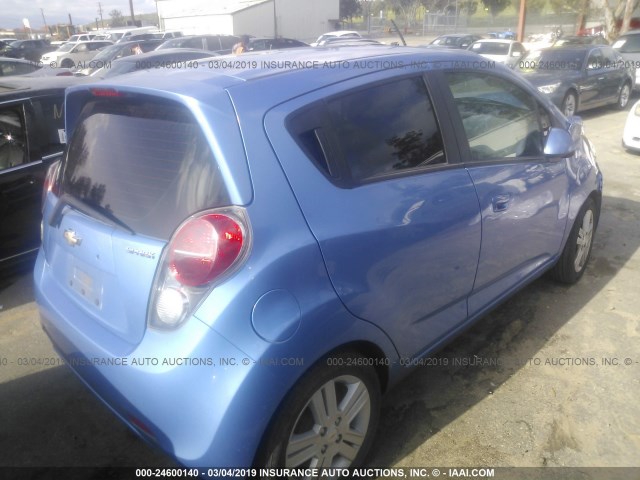 KL8CD6S99FC763392 - 2015 CHEVROLET SPARK 1LT BLUE photo 4