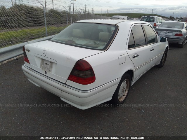 WDBHA29G7WA570963 - 1998 MERCEDES-BENZ C 280 WHITE photo 4