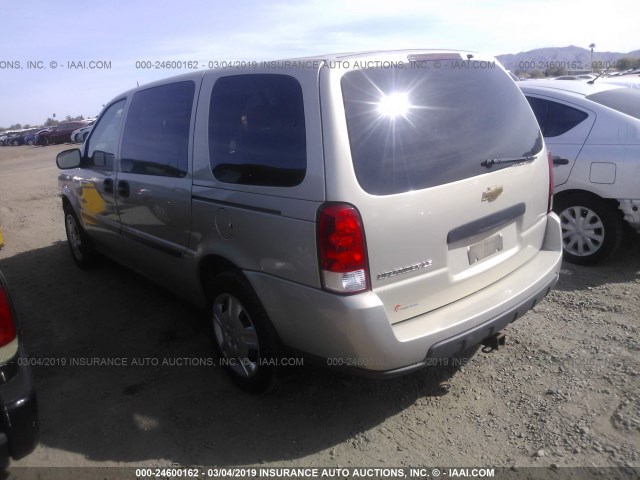 1GNDV23177D148692 - 2007 CHEVROLET UPLANDER LS GOLD photo 3