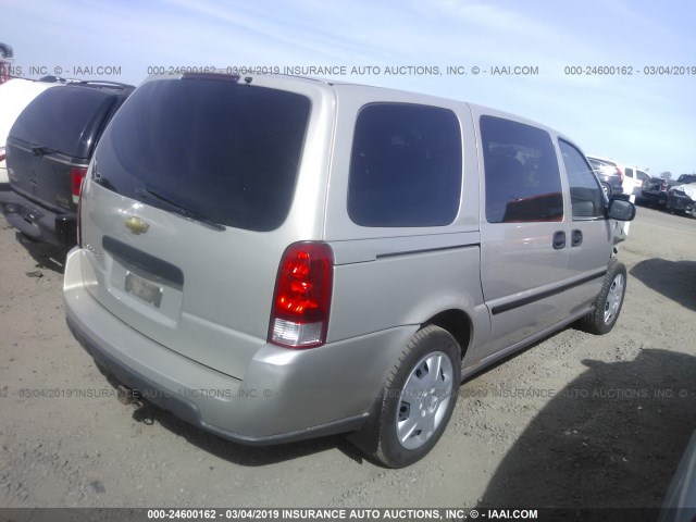 1GNDV23177D148692 - 2007 CHEVROLET UPLANDER LS GOLD photo 4