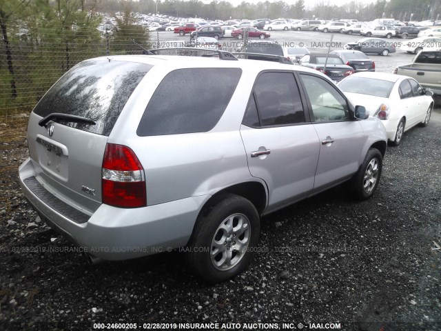 2HNYD18691H537530 - 2001 ACURA MDX TOURING SILVER photo 4