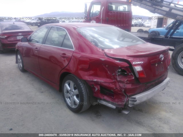 4T1BK46K59U084269 - 2009 TOYOTA CAMRY SE/LE/XLE RED photo 3