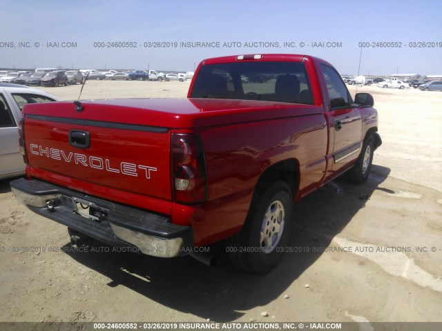 1GCEC14X93Z269947 - 2003 CHEVROLET SILVERADO C1500 RED photo 4