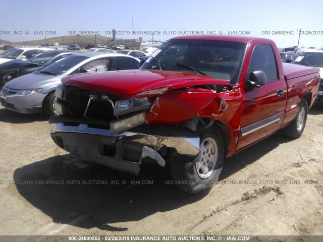 1GCEC14X93Z269947 - 2003 CHEVROLET SILVERADO C1500 RED photo 6