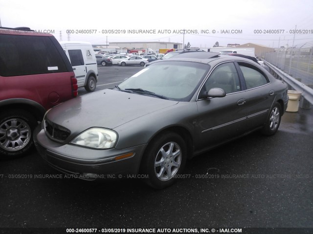 1MEFM55S52G611186 - 2002 MERCURY SABLE LS PREMIUM GRAY photo 2