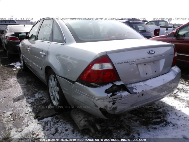 1FAHP28116G128518 - 2006 FORD FIVE HUNDRED LIMITED SILVER photo 3