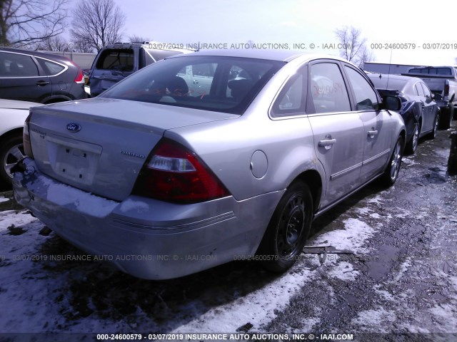 1FAHP28116G128518 - 2006 FORD FIVE HUNDRED LIMITED SILVER photo 4