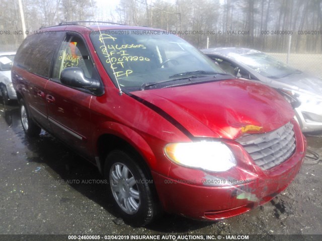 2A4GP54L26R617405 - 2006 CHRYSLER TOWN & COUNTRY TOURING RED photo 1