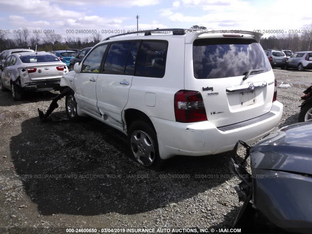 JTEHP21A560177987 - 2006 TOYOTA HIGHLANDER LIMITED WHITE photo 3