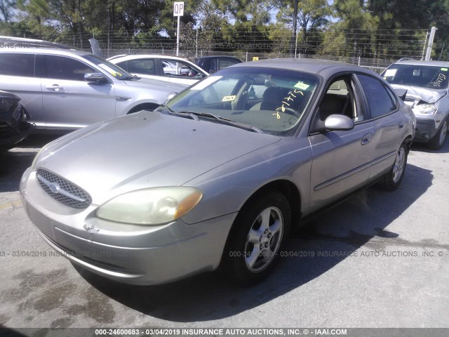 1FAFP55212A221719 - 2002 FORD TAURUS SES BROWN photo 2