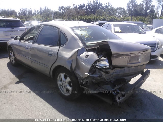 1FAFP55212A221719 - 2002 FORD TAURUS SES BROWN photo 3